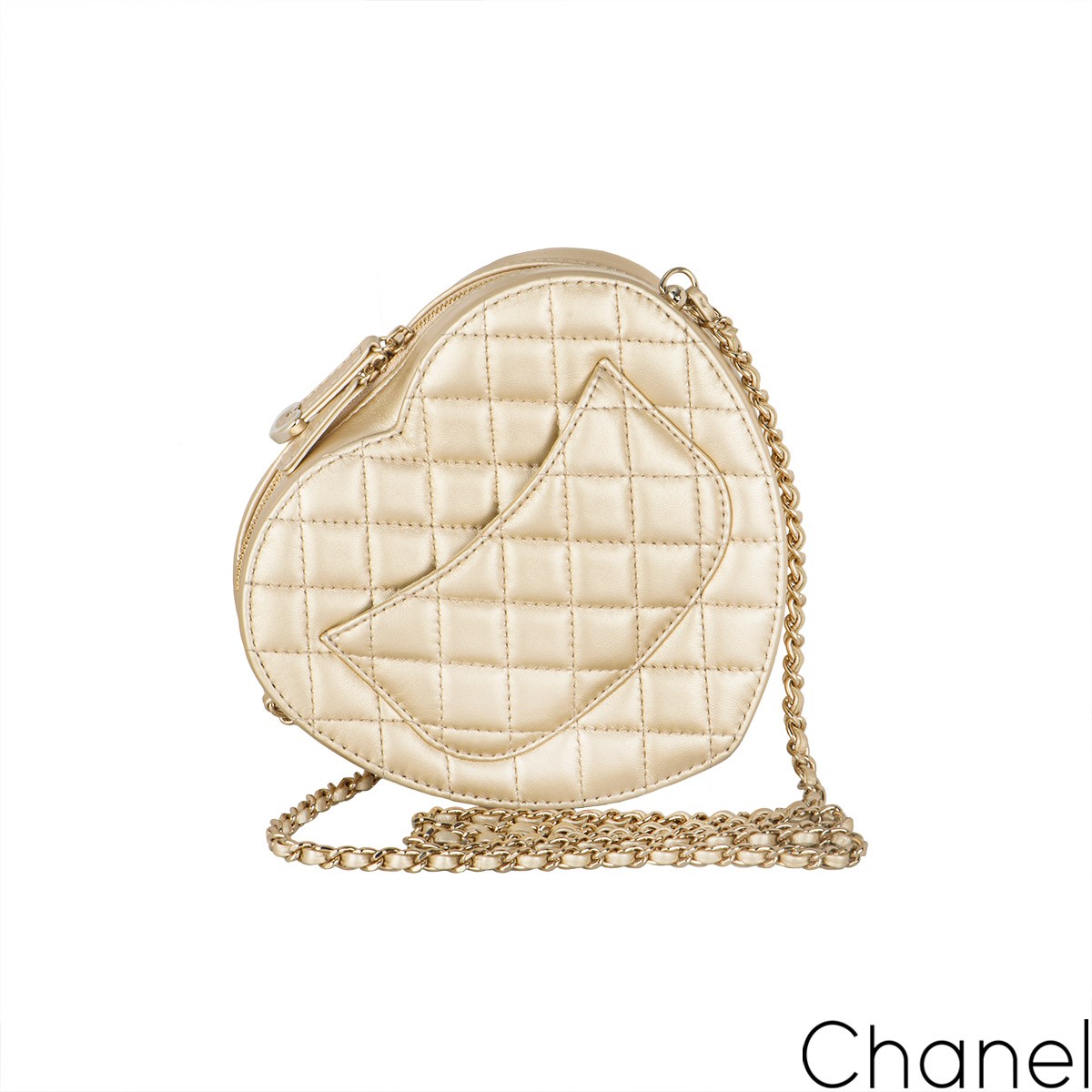 vintage chanel heart bag large